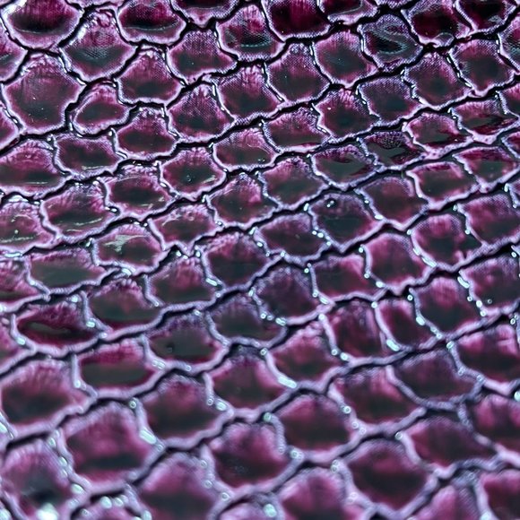 Sasha Handbag Purple  Snake Print Oversize Clutch New w/ tag - Picture 2 of 5